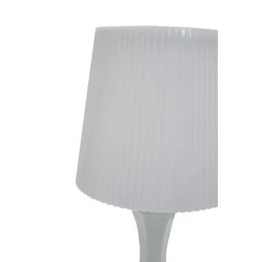 Klosz do lampki nocnej CHESS z metakrylanu, biały Ø 15X35 cm